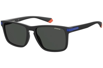 Okulary przeciwsłoneczne Polaroid Active Collection PLD2088/S 0VK/M9 Polarized Kwadratowe Czarne