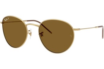 Слънчеви очила Ray-Ban RBR0103S 001/83 Polarized Заоблени Златна