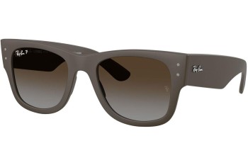 Okulary przeciwsłoneczne Ray-Ban RB4840S 6124T5 Polarized Kwadratowe Brązowe