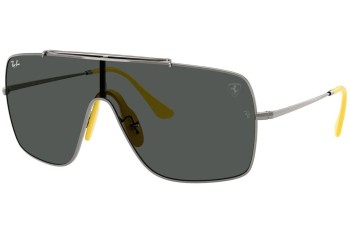 Ochelari de soare Ray-Ban RB3697M F03087 Lentilă unică | Shield Gri