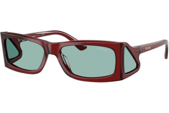 Ochelari de soare Prada PRB03S 12Z40K Dreptunghiulari Roșii