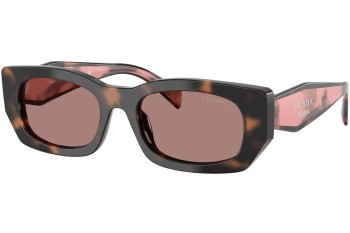 Zonnebril Prada PRB05S 23A60B Vierkant Havana