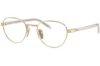 Okulary korekcyjne Prada PRB53V ZVN1O1 Okrągłe Złote Okulary korekcyjne Prada PRB53V ZVN1O1 Okrągłe Złote