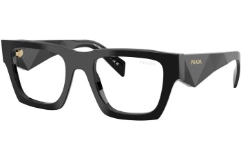 Okulary przeciwsłoneczne Prada PRA06S 16K08N blue-light [non-prescription] Prostokątne Czarne