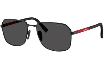 Ochelari de soare Prada Linea Rossa PSA51S 1BO06F Dreptunghiulari Negri