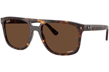 Zonnebril Ray-Ban RB2213CH 902/AN Polarized Vierkant Havana