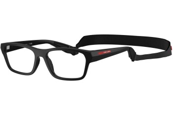 Okulary korekcyjne Prada Linea Rossa PS03RV 1BO1O1 Kwadratowe Czarne