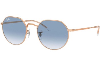 Ochelari de soare Ray-Ban Jack RB3565 92023F Rotunzi Aurii