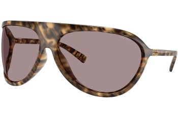 Ochelari de soare Miu Miu Runway MUA01S 11Z06I Dreptunghiulari Havana