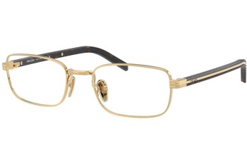Okulary korekcyjne Prada PRB54V 5AK1O1 Prostokątne Złote Okulary korekcyjne Prada PRB54V 5AK1O1 Prostokątne Złote