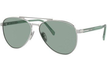 Okulary przeciwsłoneczne Prada PRA58S 1BC10G Pilotki (Aviator) Srebrne