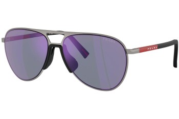 Okulary przeciwsłoneczne Prada Linea Rossa PS53ZS 5AV10J Pilotki (Aviator) Szare