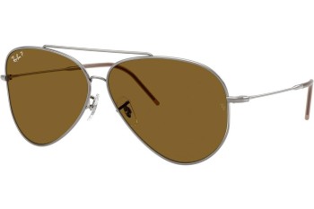 Слънчеви очила Ray-Ban Aviator Reverse RBR0101S 004/83 Polarized Пилотни Сребърна