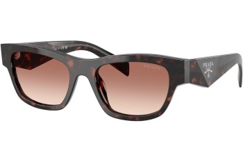 Okulary przeciwsłoneczne Prada PRB09S 17N50L Kocie oczy Havana