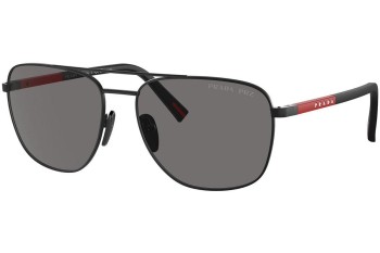 Okulary przeciwsłoneczne Prada Linea Rossa PS54ZS 1BO02G Polarized Owalne Czarne