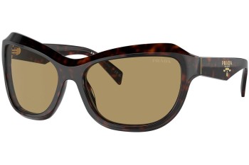 Ochelari de soare Prada PRA27S 17N70G Cat Eye Havana