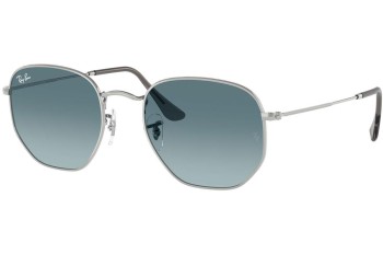 Okulary przeciwsłoneczne Ray-Ban Hexagonal RB3548N 003/3M Okrągłe Srebrne