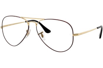 Silmälasit Ray-Ban Aviator RX6489 3175 Pilotti Kulta