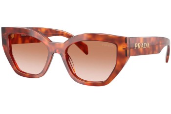 Okulary przeciwsłoneczne Prada PRA09S 11P70E Kocie oczy Havana