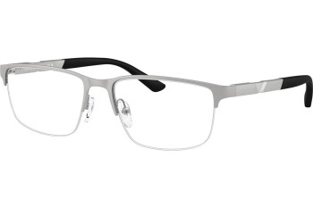 Okulary korekcyjne Emporio Armani EA1164 3045 Prostokątne Srebrne