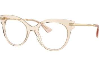 Okulary korekcyjne Dolce & Gabbana DG3392 3432 Kocie oczy Beżowe