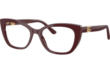 Okulary korekcyjne Dolce & Gabbana DG3398 3091 Kocie oczy Czerwone