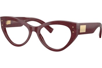 Okulary korekcyjne Dolce & Gabbana DG3403 3442 Kocie oczy Czerwone