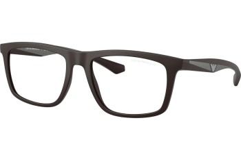 Okulary korekcyjne Emporio Armani EA4235F 61861W Kwadratowe Brązowe