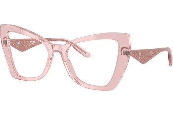 Okulary korekcyjne Dolce & Gabbana DG3409 3226 Kocie oczy Różowe