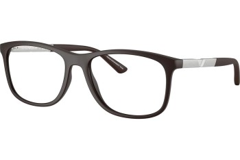 Okulary korekcyjne Emporio Armani EA3247 6186 Kwadratowe Brązowe