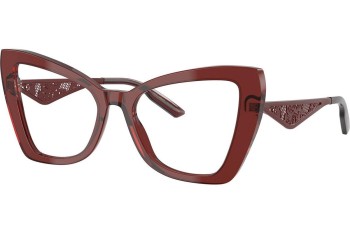 Brillen Dolce & Gabbana DG3409 3045 Cat Eye Rood