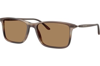 Zonnebril Giorgio Armani AR8218 6167M4 Vierkant Bruin