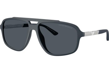 Okulary przeciwsłoneczne Emporio Armani EA4236U 618987 Kwadratowe Niebieskie