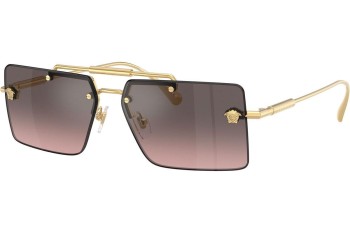 Okulary przeciwsłoneczne Versace VE2245 100258 Prostokątne Złote Okulary przeciwsłoneczne Versace VE2245 100258 Prostokątne Złote