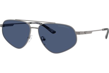 Okulary przeciwsłoneczne Emporio Armani EA2156 300380 Pilotki (Aviator) Szare