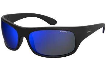 Okulary przeciwsłoneczne Polaroid Sport Active Collection 07886 003/5X Polarized Prostokątne Czarne