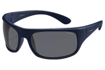 Okulary przeciwsłoneczne Polaroid Sport 07886 SZA/Y2 Polarized Prostokątne Niebieskie