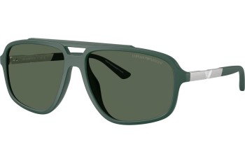 Okulary przeciwsłoneczne Emporio Armani EA4236U 619071 Kwadratowe Zielone