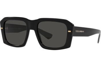 Okulary przeciwsłoneczne Dolce & Gabbana DG4430F 501/87 Kwadratowe Czarne