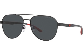 Okulary przeciwsłoneczne Emporio Armani EA2129D 300187 Pilotki (Aviator) Czarne