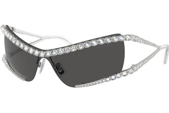 Okulary przeciwsłoneczne Swarovski SK7022 400187 Kocie oczy Srebrne