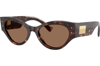 Okulary przeciwsłoneczne Dolce & Gabbana DG4480 502/73 Kocie oczy Havana