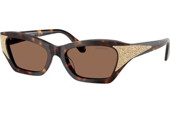 Zonnebril Swarovski SK6029 100273 Cat Eye Havana