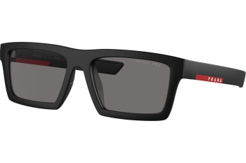 Solbriller Prada Linea Rossa PS02ZSU 1BO02G Polarized Rektangulær Sort