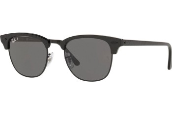 Слънчеви очила Ray-Ban Clubmaster RB3016 130548 Polarized По веждите Черна