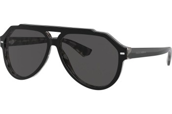 Okulary przeciwsłoneczne Dolce & Gabbana DG4452F 340387 Pilotki (Aviator) Czarne