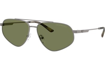 Okulary przeciwsłoneczne Emporio Armani EA2156 30032A Pilotki (Aviator) Szare