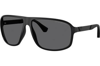 Aurinkolasit Emporio Armani EA4029 5001T3 Polarized Pilotti Musta