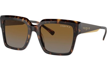 Napszemüvegek Vogue Eyewear VO5553S W656T5 Polarized Szogletes Havana