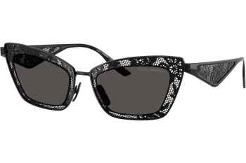 Okulary przeciwsłoneczne Dolce & Gabbana DG2311 01/87 Kocie oczy Czarne